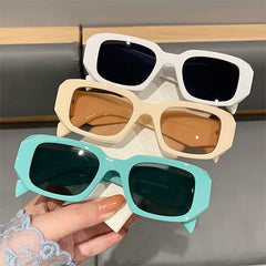 Rectangle Sunglasses Men Women Hiphop Block Glasses Beach Party Club UV400