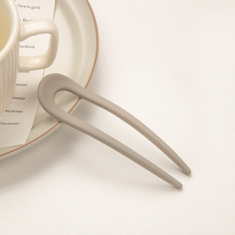 Solid Hairpin U Shaped Hair Pin Ponytail Holder Hair Accessories