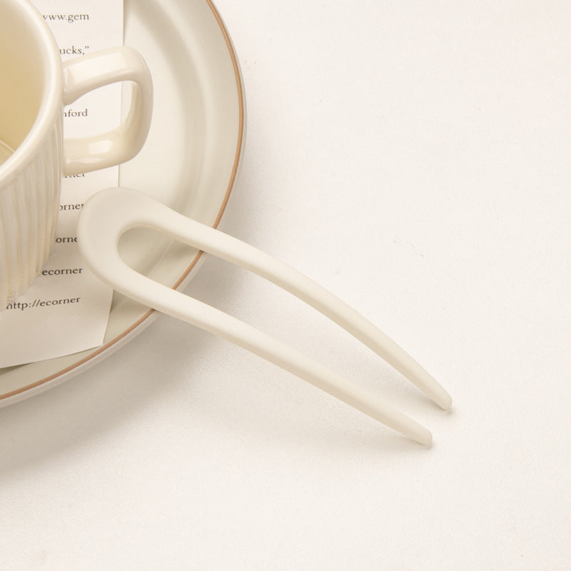 Solid Hairpin U Shaped Hair Pin Ponytail Holder Hair Accessories