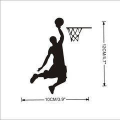 Cartoon Basketball Player Wall Sticker for Car Home RV Decor