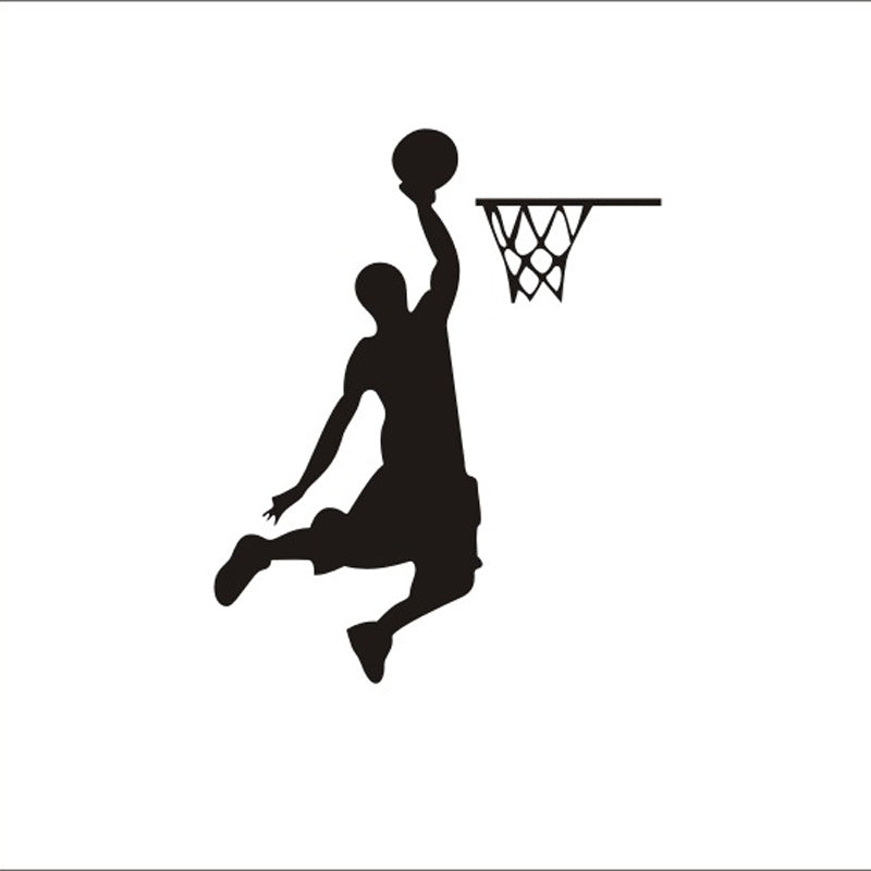 Cartoon Basketball Player Wall Sticker for Car Home RV Decor