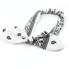 Paisley Print Boho Head Band Vintage Bowknot Hair Bands