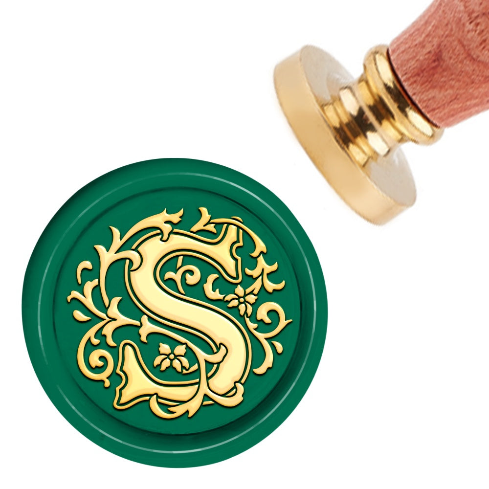 Brass Wax Seal Stamp Handle DIY Scrapbooking 3x1in Pattern  Wax Not Included