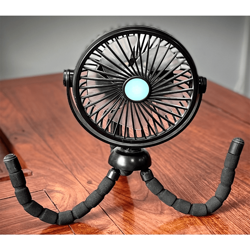 Octopus Fan Handheld Desktop Camping Fan USB Charging Tripod Fan