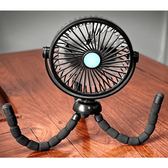 Octopus Fan Handheld Desktop Camping Fan USB Charging Tripod Fan