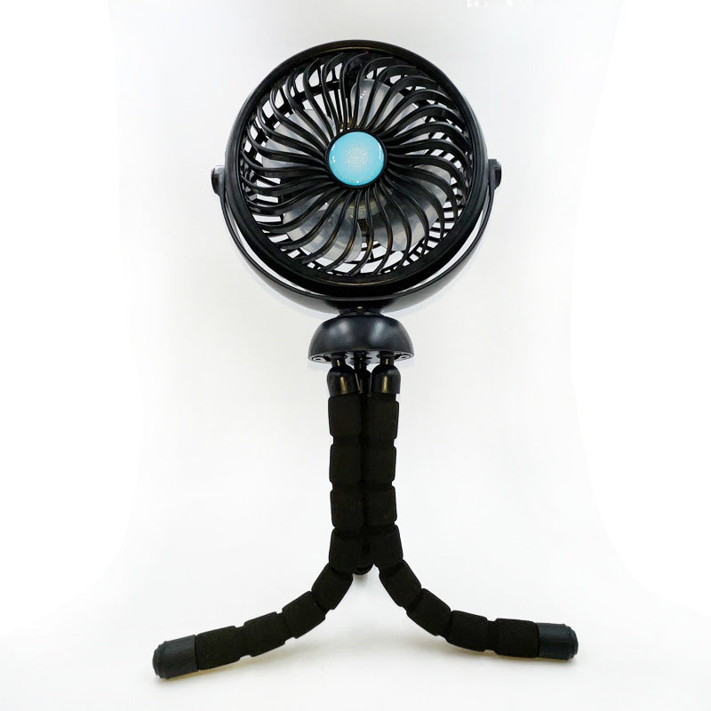 Octopus Fan Handheld Desktop Camping Fan USB Charging Tripod Fan