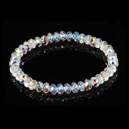 Elastic Beaded Bracelet Women Fashion Strand Bangles Charms Jewelry