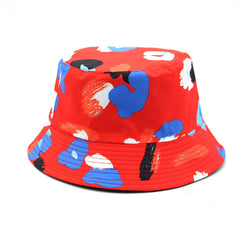 Print Bucket Hat Outdoor Casual Sunshade Sunscreen Basin Hat For Men And Women