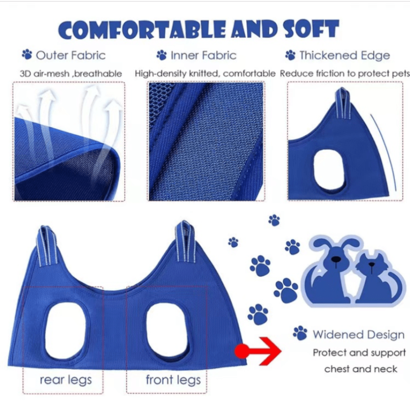 Pet Grooming Hammock for Dogs and Cats