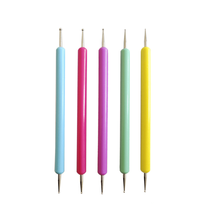 5 pc Nail Art Dotting Pen Kit for Manicures and Nail Specialists