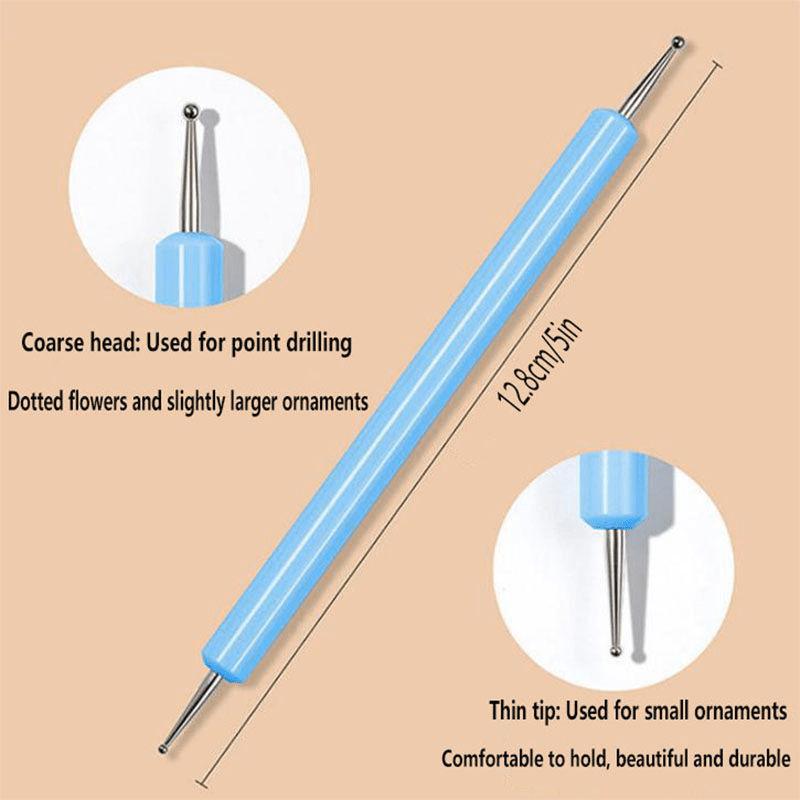 5 pc Nail Art Dotting Pen Kit for Manicures and Nail Specialists