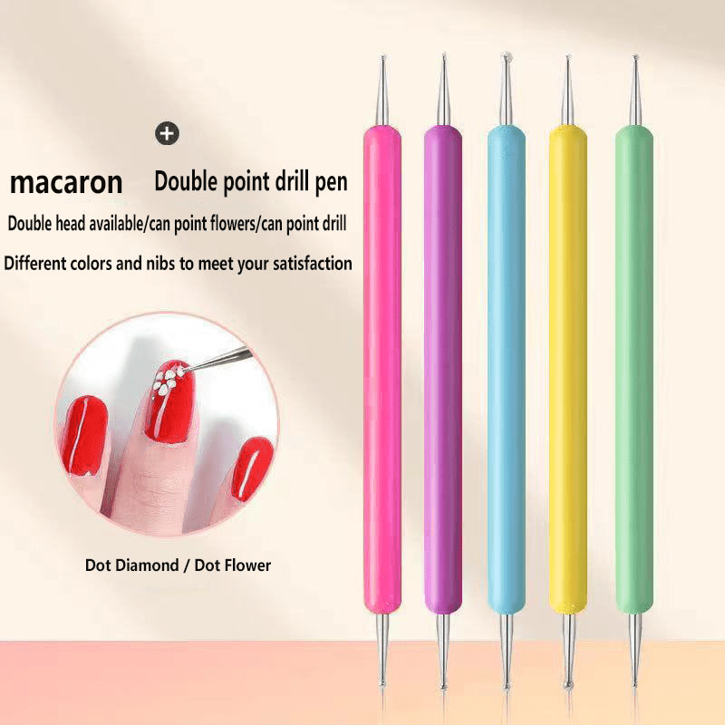 5 pc Nail Art Dotting Pen Kit for Manicures and Nail Specialists