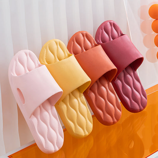 Soft Sole Flat Slides Non Slip Quick Dry Shower Shoes