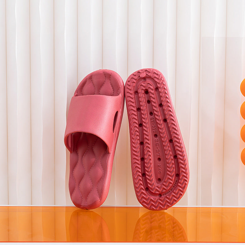 Soft Sole Flat Slides Non Slip Quick Dry Shower Shoes