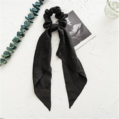 Streamer Large Scrunchie Headdress Women's Hair Tie Floral Hair Rope