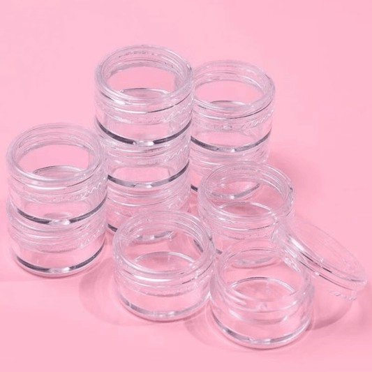 10pcs Plastic Cream Pot Jars Cosmetic Sample Containers 5g