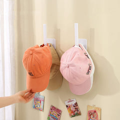 Adhesive Hat Rack for Baseball Hats - Hat Hooks for Wall