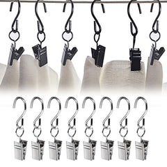 5pcs Stainless Steel Curtain Clips with Hook for Art Craft Display