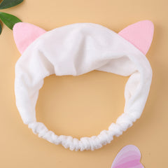 Cat Ear Headband Cut Makeup Headband Elastic Facial Headband