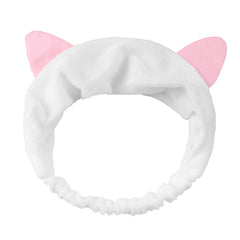 Cat Ear Headband Cut Makeup Headband Elastic Facial Headband