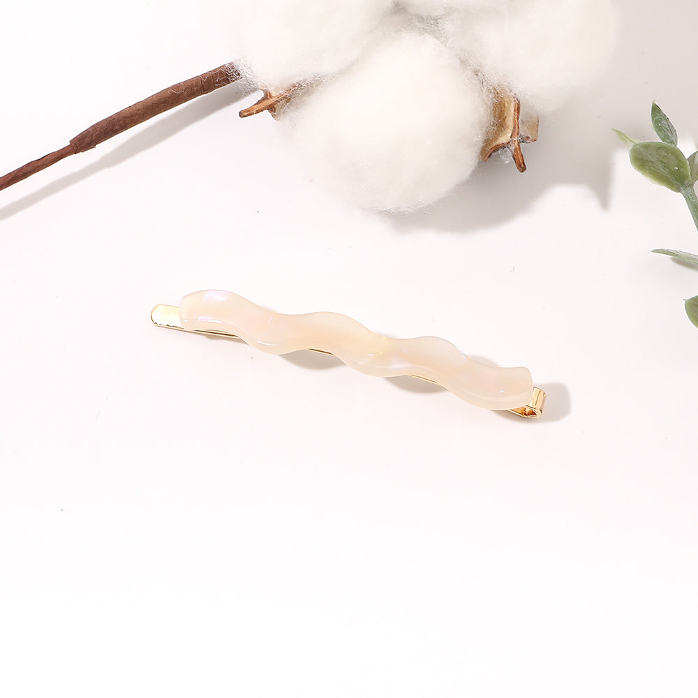 Acetate Wavy Hair Clip Duck Billed Bangs Clip