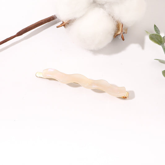 Acetate Wavy Hair Clip Duck Billed Bangs Clip