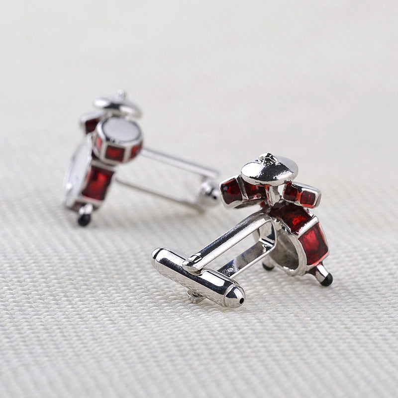 French Cufflinks Drum Band Rack Zinc Alloy Sleeve Studs