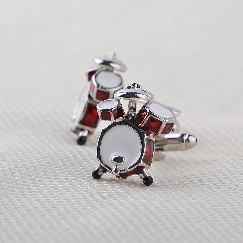 French Cufflinks Drum Band Rack Zinc Alloy Sleeve Studs