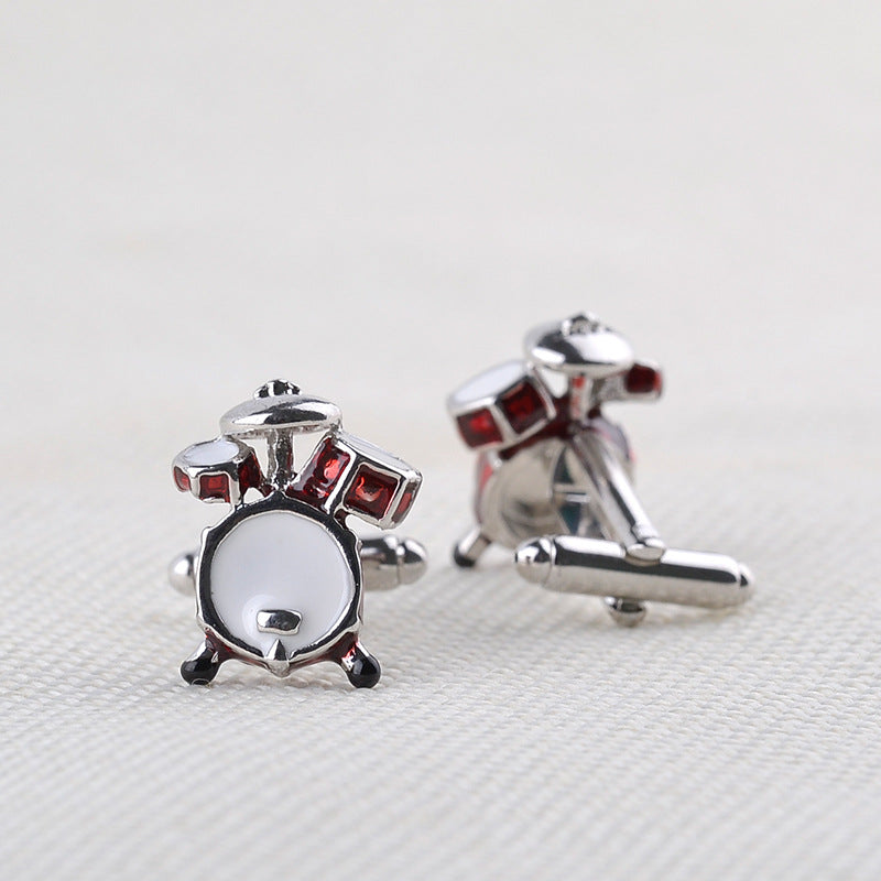 French Cufflinks Drum Band Rack Zinc Alloy Sleeve Studs