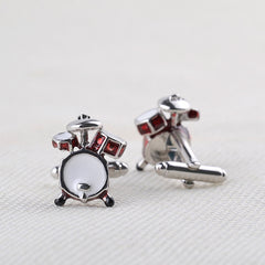 French Cufflinks Drum Band Rack Zinc Alloy Sleeve Studs