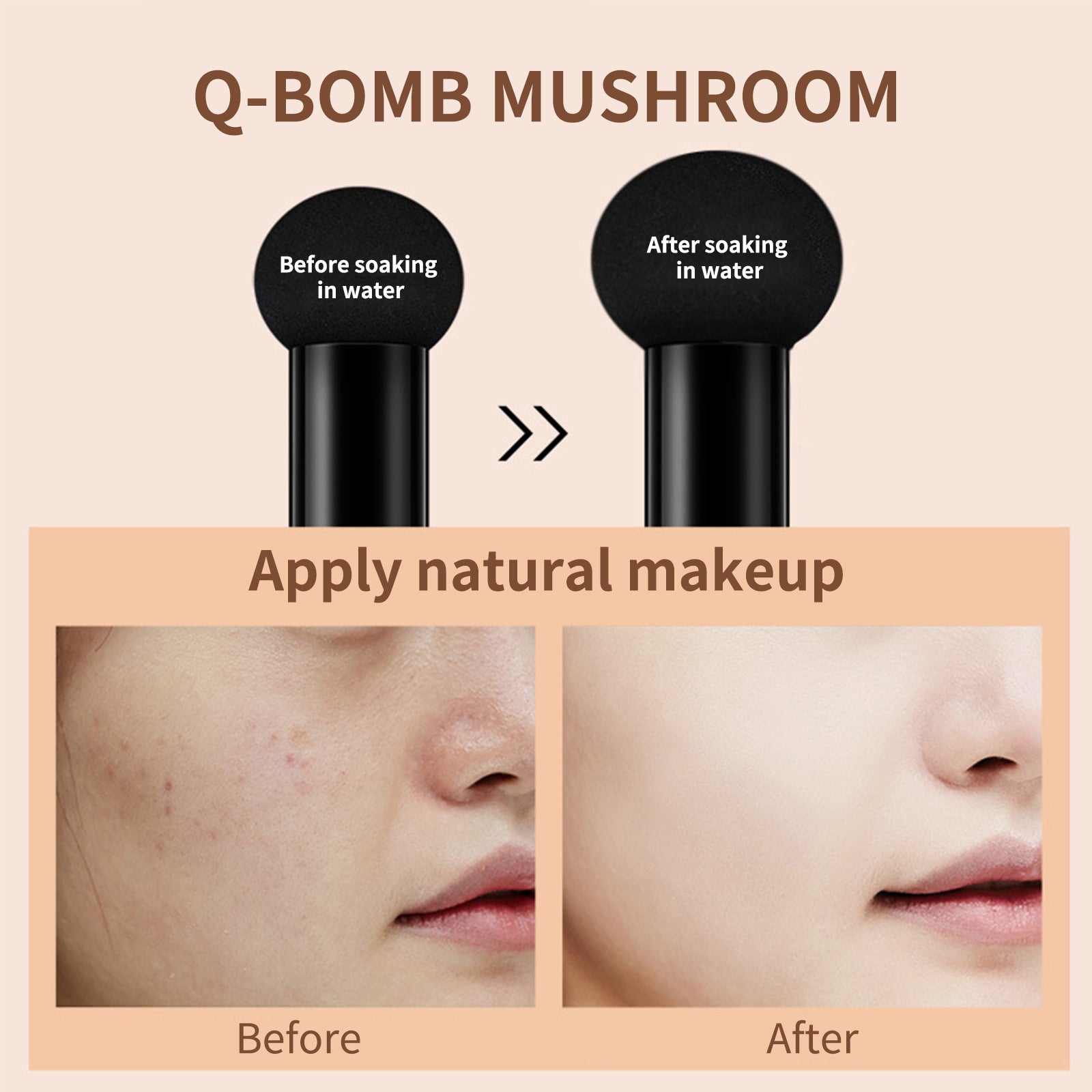 Mushroom Air Cushion Concealer Natural Finish Long Lasting Makeup