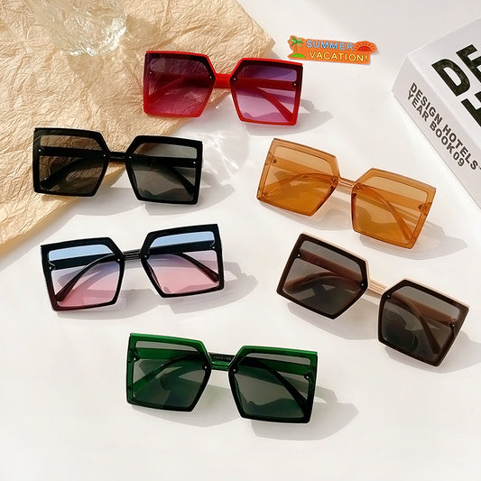 Vintage Y2K Rectangle Sunglasses for Party