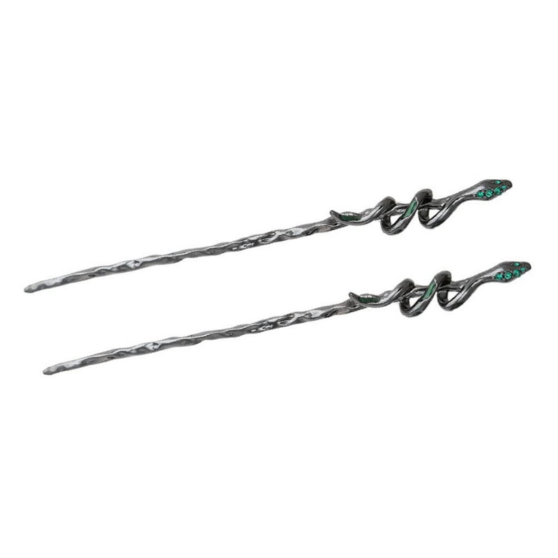 Snake Shape Hair Pin for Back Head Bun Updo Vintage Hair Accessory