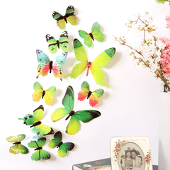 12pcs 3D Butterfly Wall Stickers for Wedding Room TV Background