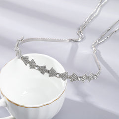 Rhinestone Tassel Bow Headband Bridal Hair Accessories