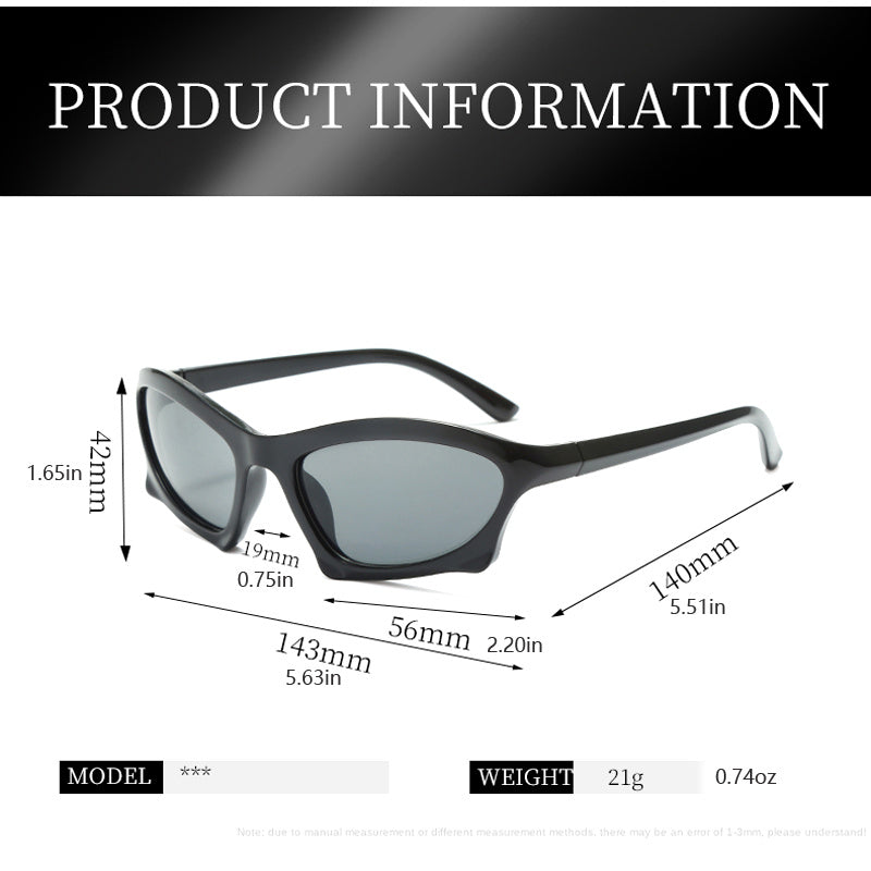 Y2K Wrap Around Sunglasses Unisex Outdoor Sports Glasses UV400