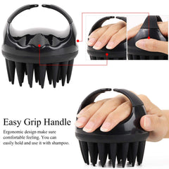 Silicone Scalp Massager Brush for Hair Washing and Exfoliation