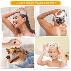 Silicone Scalp Massager Brush for Hair Washing and Exfoliation