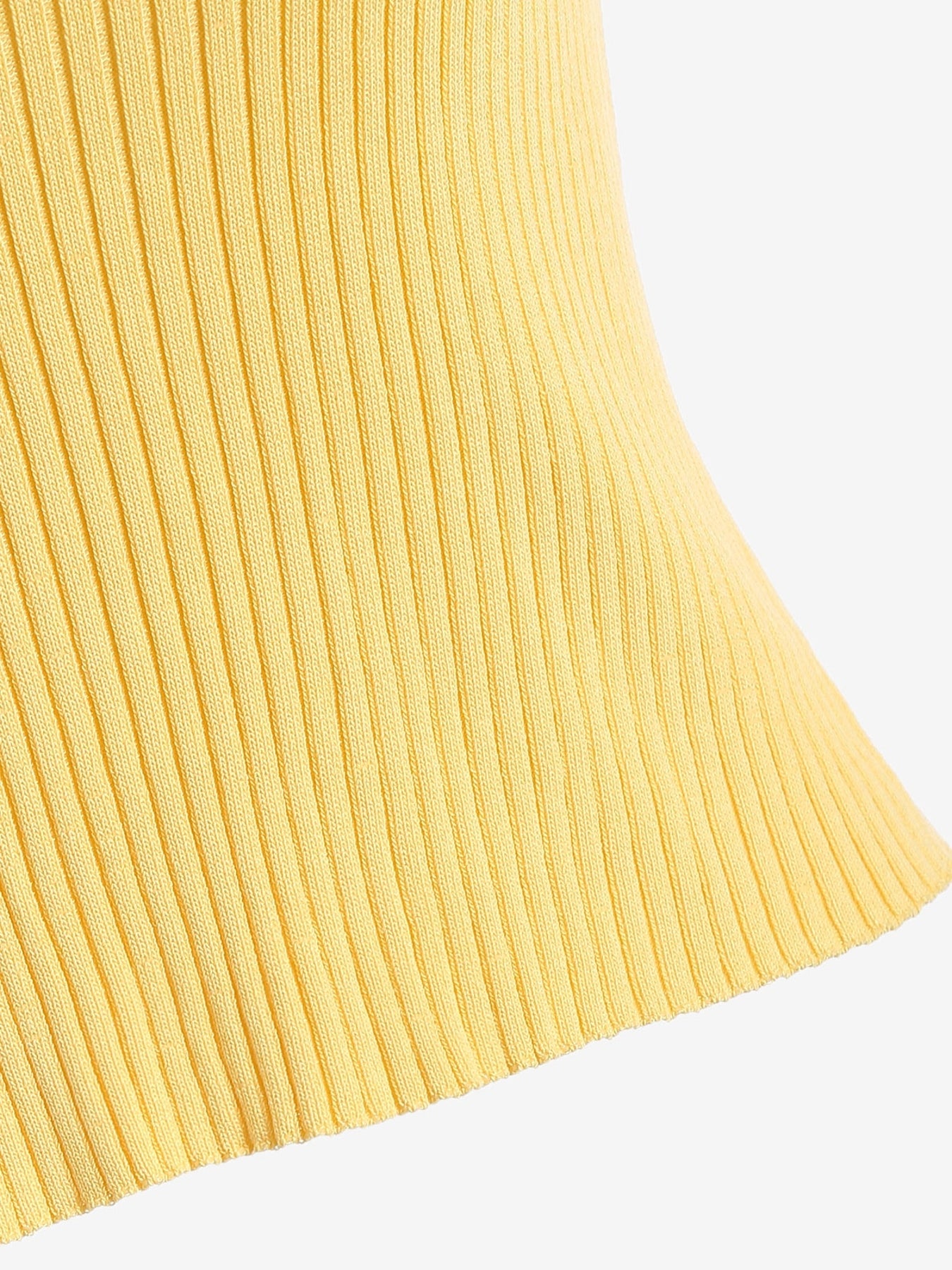 Ribbed Criss Cross Tank Top Sleeveless Slip Women's Lingerie
