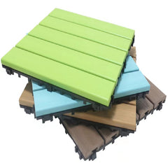 6pcs High Plastic Wood Flooring Terrace Garden Anticorrosive Waterproof