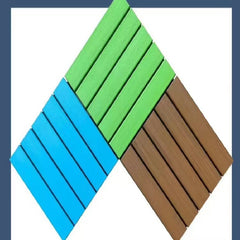 6pcs High Plastic Wood Flooring Terrace Garden Anticorrosive Waterproof