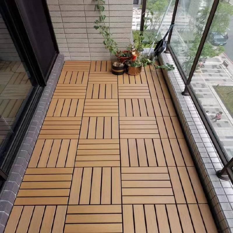 6pcs High Plastic Wood Flooring Terrace Garden Anticorrosive Waterproof
