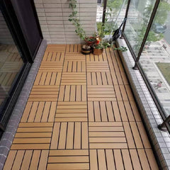 6pcs High Plastic Wood Flooring Terrace Garden Anticorrosive Waterproof