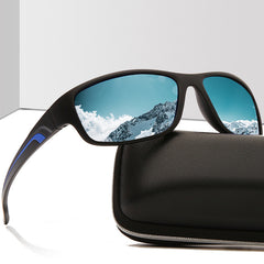 Men Polarized Sunglasses Large Frame Square Outdoor Sport