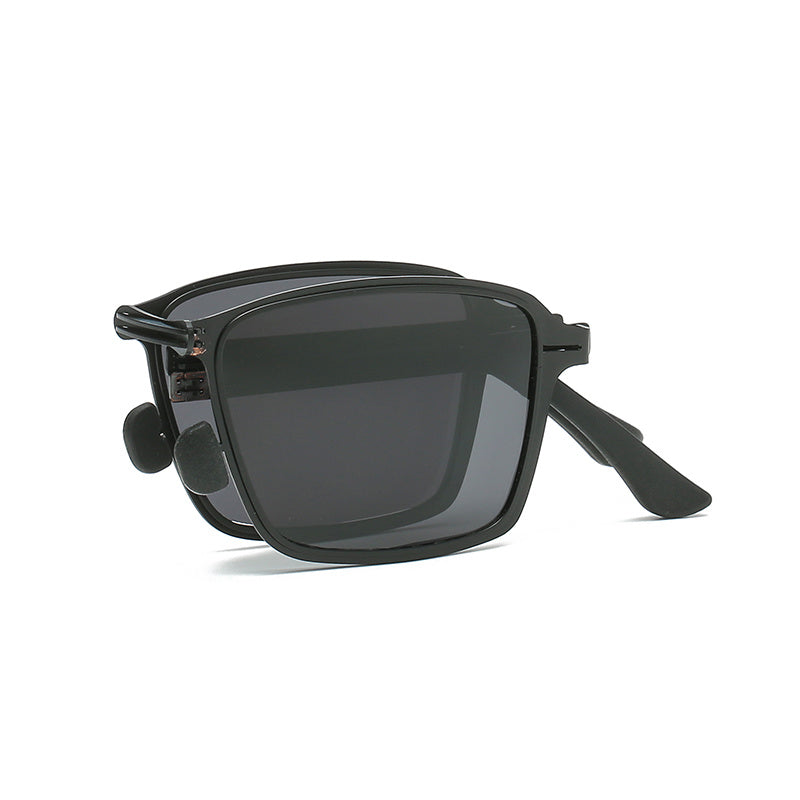 BY002 Men's Foldable Polarized Sunglasses UV400 Retro Style