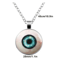 Green Eyelet Time Gemstone Keychain Necklace