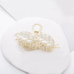 Opal Leaf Hair Claw for Women