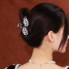 Opal Leaf Hair Claw for Women