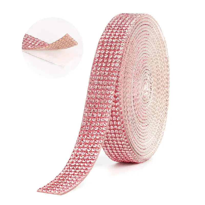 Self Adhesive Crystal Rhinestone Strips Bling Sticker Roll Craft 2 mm Rhinestone