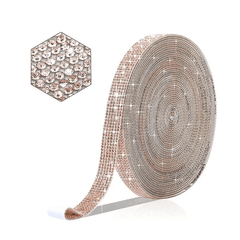 Self Adhesive Crystal Rhinestone Strips Bling Sticker Roll Craft 2 mm Rhinestone